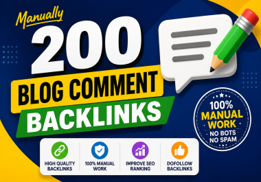 Manually Create 200 Blog Comment Backlinks