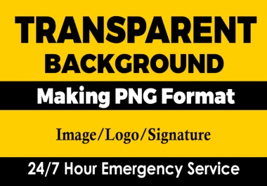 I will make image or logo transparent background PNG