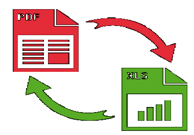 I can do convert pdf to excel or excel to pdf file