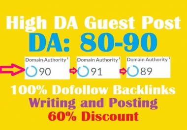 I will publish high da guest dofollow backlinks in 24 hours