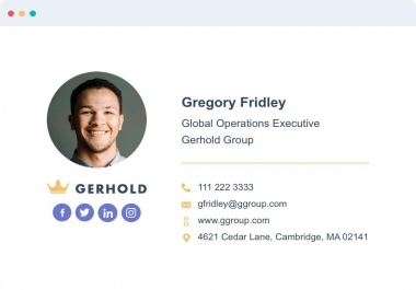 Design professional HTML Clickable email signature for email and apple