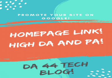 44 DA PR4 tech blog homepage text link to your website