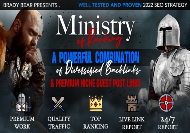 Ministry Of Ranking for SEO Backlinks Package for Powerful Link Building
