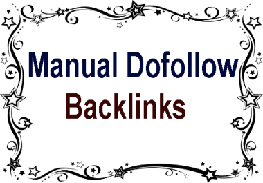 Manual Dofollow Backlinks - Higher RANKINGS