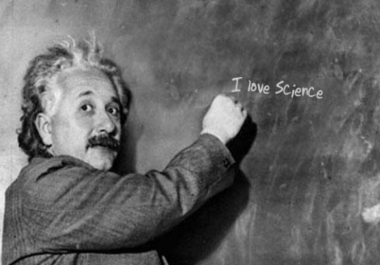 I will make einstein write your any 3 words on blackboard