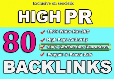 New Improved - I Will MANUALLY Do 80 UNIQUE PR10 SEO BackIinks on DA100 sites Plus Edu Links