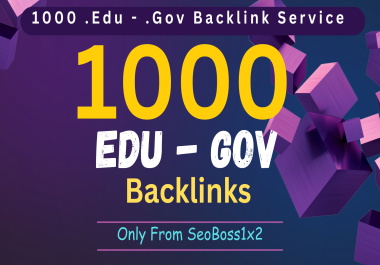 1000+ high authority ED0 and G0V backlinks to boost your ranking