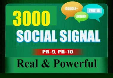 provide 3000 SEO social signals real and powerful