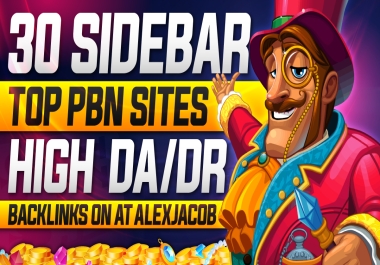 Booster Rank With 30 Siderbar & Footer Homepage High DA/DR/Tf Dofollow backlinks