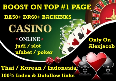 Boost On Top 1 page your Slot/Judi/gambling/casino sites with top quality websites Razors Speed