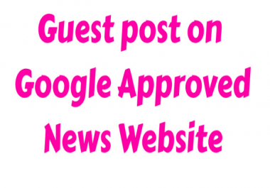 I will publish Article on my google news approved website