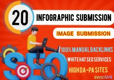 I will Infographic Or Images Submission Top 20 Sharing Sites