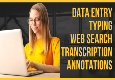 I will provide typing services,  handwritten to ms word and other data entry jobs