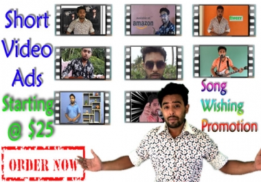 I will make short video ads / song ads