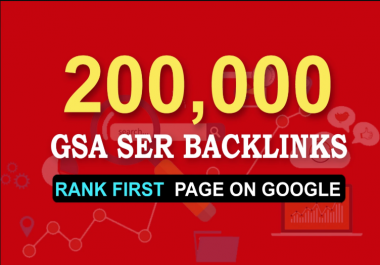 Bumper Offer 2, 00,000 HQ Verified GSA Backlinks for ranking your Website on Google 1st Page Only for
