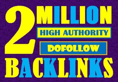 I will make high authority 2Million tier1 live check SEO backlinks