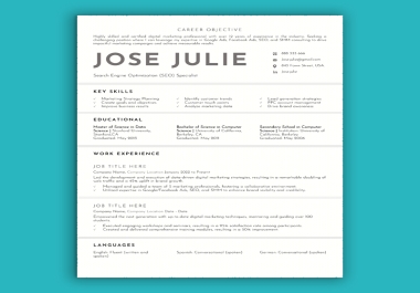 I will Professional Resume design Apple Mac Pages for you