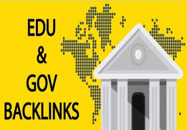 i will do 10 high quality. edu and. gov backlinks high DA PA sites