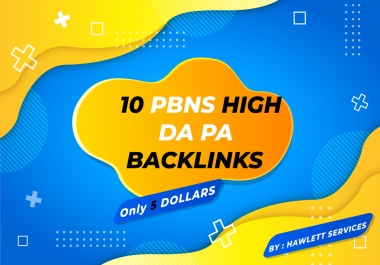Providing 10 PBN Backlinks DA 20 + HIGH Authority PBNS