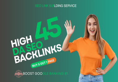 I will Build 45 High DA SEO White Hat Link Building Backlinks For google ranking