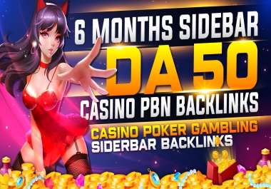 Get 35 High-Authority Sidebar Dofollow poker,  slot,  judi PBN Backlinks with High DA