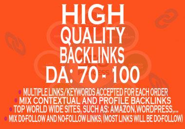 10 Most effective HQ BACKLINKS all from DA 70+ site booster