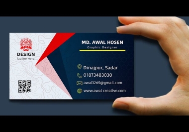 I will do professional Business Card with QR and photo