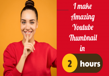 Amazing YouTube thumbnail design within 24 hours