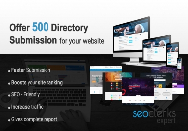 Offering 500 directory submission for your website at cheapest rate