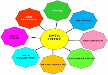 We Will Do Data entry work for 2 hours