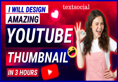 Design amazing thumbnail in 3 hours
