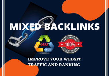 I will build 110 high quality mix seo backlinks dofollow unique domain white hat SEO