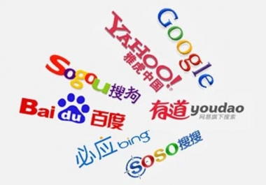 Submit website url to 5 top Chinese search engines,  China seo