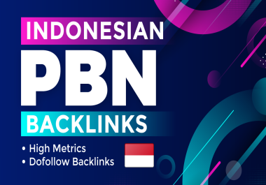 I will give you 50 Premium Indonesian PBN Homepage Backlinks