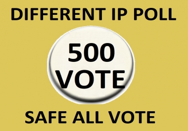 Happy buy 500 Different Ip Votes From Unique Ip Address