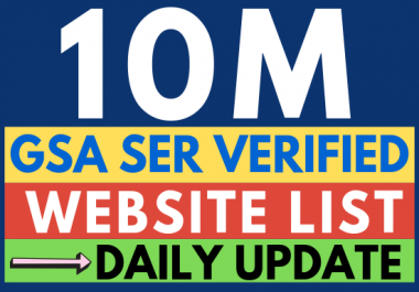 Updated 100,000, 00 Plus GSA Ser Verified Links list 2019