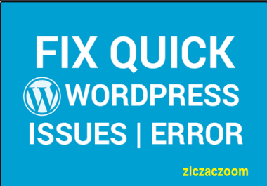 FIX WordPress Errors,  Issues,  Bugs,  PHP Versions,  Technical Alerts or Problems,  Within 24 hours
