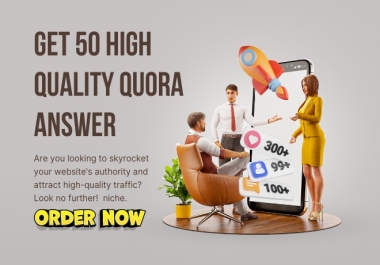 Get Traffic From 30 High Quality Quora Answers Backlinks