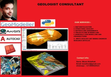 I will do any geological and mining modeling 3D and 2d