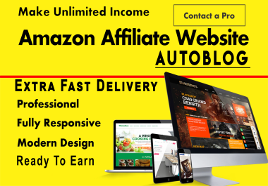 Design Amazon AutoBlog Affiliate WordPress Website