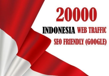 20000+ Indonesia web traffic Real Keywords targeted Organic visitors