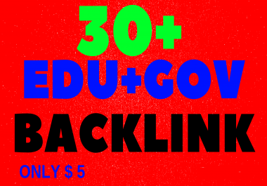 Provide 30 Edu and Gov Links from DA50 Websites only