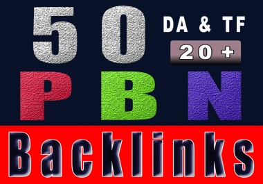50 PBN backlinks 20+ DA& PA Homepage backlinks