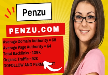 Write and Publish Dofollow Guest Post Penzu. com Permanent Backlink DR 78 DA 76