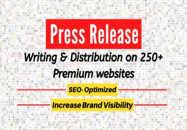 Write and submit your Press Release to 250 News Sites Google News.