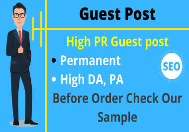Guest Post On High Quality Backlink 95+ DA PA
