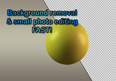 Background Removal & small image editing