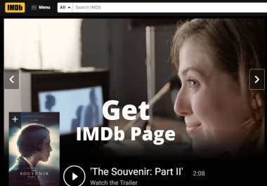 I will Create an IMDb Page for any person