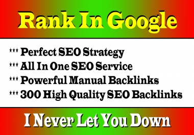 Google 1st Page Ranking SEO Services With Our Incredible Backlinks