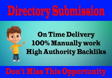 I will provide 60 Dofollow directory submission for website